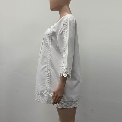 Elegant And Stylish Womens Round-neck Top