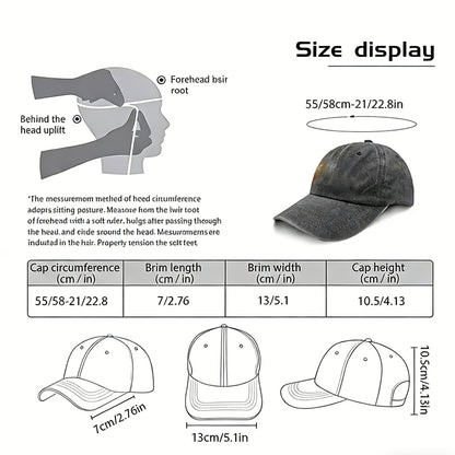 Papa Hats For Dad Birthday Gifts, Adjustable Embroidered Wash Cotton Baseball Cap