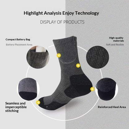 Men's Rechargeable Heated Thermal Socks