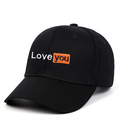 LOVE YOU Embroidered Couples Soft-Top High-Quality Baseball Cap