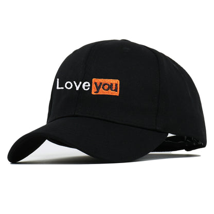 LOVE YOU Embroidered Couples Soft-Top High-Quality Baseball Cap