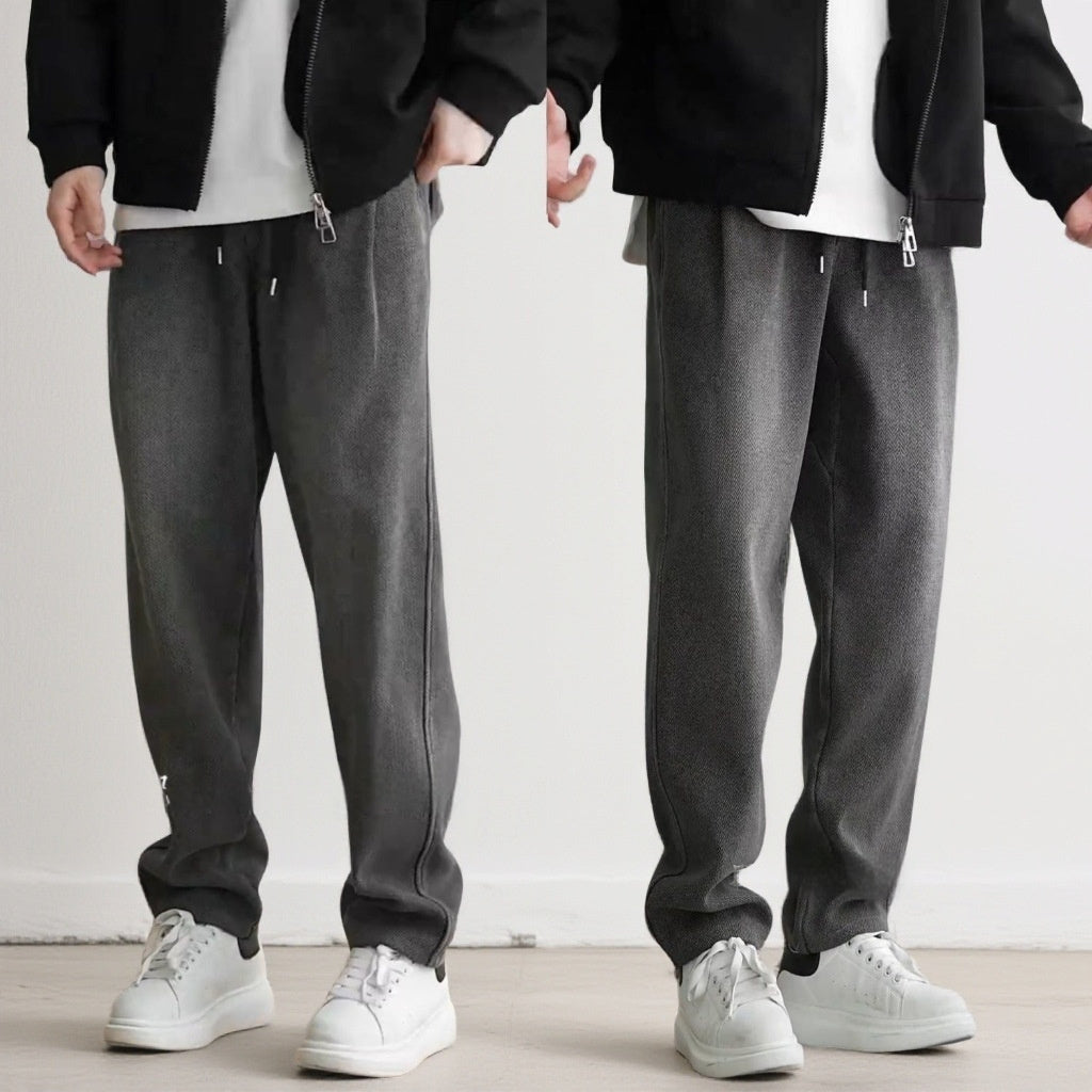 Mens Loose Versatile Retro-Style Spring Jeans