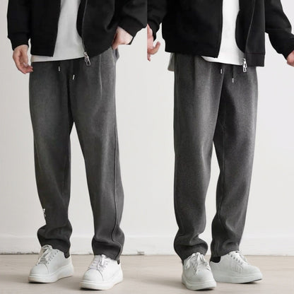 Mens Loose Versatile Retro-Style Spring Jeans